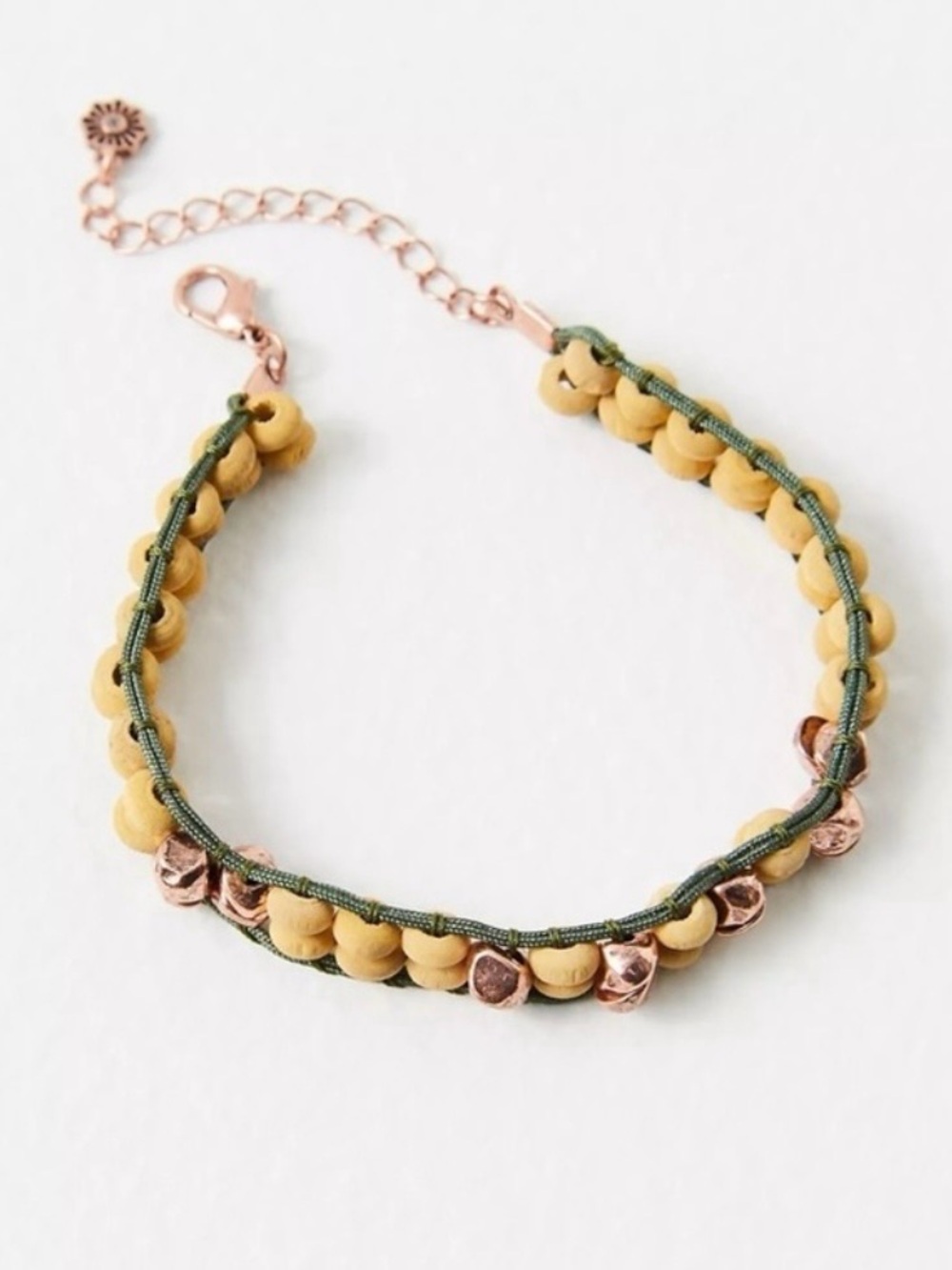 Free People East To West Anklet in Natural Copper Ox NWT Beach Bohemian Summer